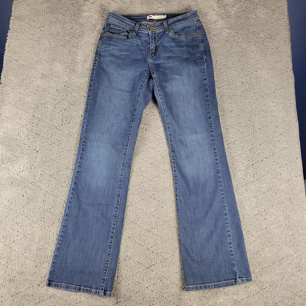 Levis 529 Jeans Womens 8 Blue Curvy Bootcut Mid Rise Stretch Denim Medium Wash